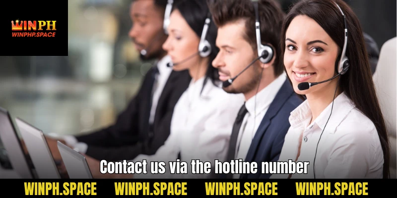 Contact us via hotline number