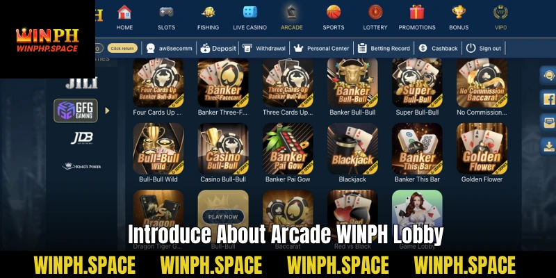 Introduce About Arcade WINPH Lobby