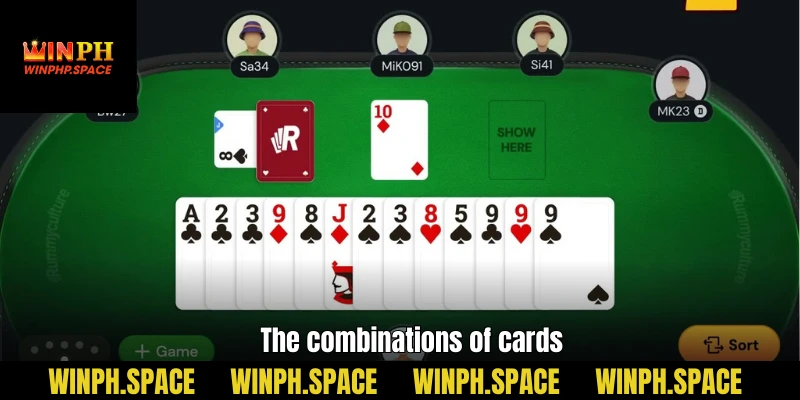 The combinations of cards