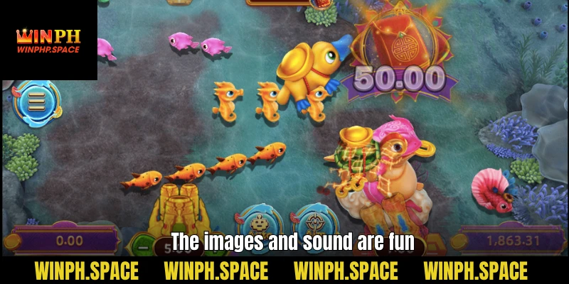 The images and sound are fun