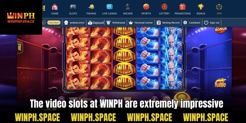 The video slots at WINPH are extremely impressive